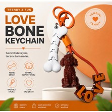 Dinç Spor Love Bone Köpek Figürlü Tasarım Anahtarlık