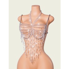 Buy Buy Relax Kristal Taşlı Püsküllü Vücut Zinciri