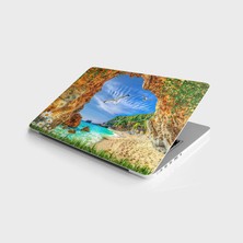 Laptop Bilgisayar Notebook Pc Kaplama Etiketi Taş Kemer Deniz