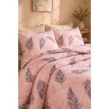 Shopyteks Çift Kişilik Yatak Örtüsü 200X220 Kapitoneli Pike Çiçek Desenli Yumuşak Yatak Örtüsü Seti