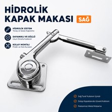 Badem10 Hidrolik Kapak Makası Sağ Mobilya Üst Kapak Kaldırıcı Destek Pistonu Dayanıklı Metal Gövde