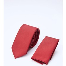 İmza Kırmızı Kuş Gözü Desen  6 Cm  Kravat 1090260100
