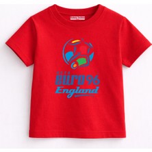 Rabona Fashion Uefa Euro 96 England Retro Çocuk T-Shirt