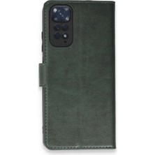 SHC4200 Note 11 Kılıf S Kapaklı Kılıf - Yeşil