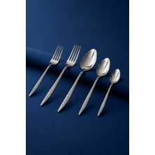 Gökdil Salkım 24 Vibe Steel Parça 6 Kişilik Çelik & Kutulu Çatal & Kaşık & Bıçak Takımı