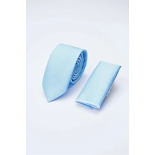 İmza Mavi Kuş Gözü Desen  6 Cm  Kravat 1090260100