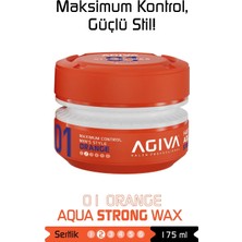 Agiva Orange Güçlü Tutuş ve Esnek Görünüm Sağlayan Wax - 175ML