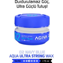 Agiva Navy Blue Ultra Tutuş ve Sert Görünüm Sağlayan Wax - 175ML