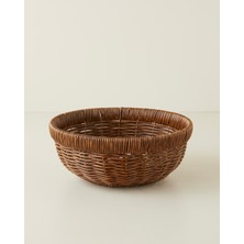 English Home Roselle Kahverengi Plastik Rattan Sunumluk 23 x 9,5 cm Şık Tasarım ve Kullanışlılık