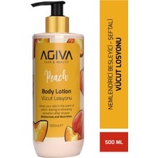 Şeftali Agiva Care & Beauty Yoğun Nemlendirici ve Besleyici Vücut Losyonu 500 ml