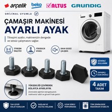 Öz Beyaz Eşya Beko - Grundıg Çamaşır Makinesi Ayarlı Ayak 4 Adet
