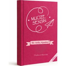 Mucize Sensin Temalı Tarihsiz Süresiz Ajanda. 192 Sayfa, 25X17 cm Büyük Boy Ajanda