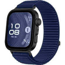 Dmay Huawei Watch Fit 5 / Fit 5 Pro / Fit 4 / Fit 4 Pro / Fit 3 ile Uyumlu Cırt Cırtlı Kumaş Kordon Kayış