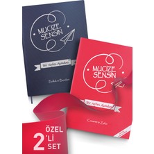 2'li Set Mucize Sensin Tarihsiz Ajandası. 192 Sayfa, Büyük Boy.