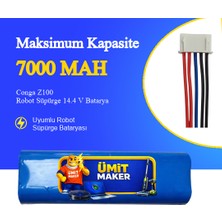 Ümit Maker Conga Z100 Robot Süpürge 7000 Mah Batarya