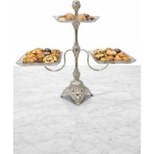 Raşha Collection Üçlü Cam Kurabiyelik