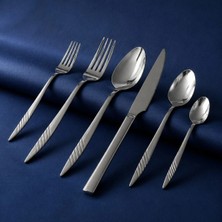 Gökdil Salkım 72 Vibe Steel Parça 12 Kişilik Çelik & Kutulu Çatal & Kaşık & Bıçak Takımı