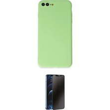 Uravas Store Ieg™ Iphone 7 Plus Kılıf Kozmos Yansıma Özel Seri - Beyaz 3D Antistatik Hayalet Cam Ekran Koruyucu