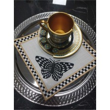 Lasetu Mackenzie Kelebek Detaylı Koktel ve Sunum Peçetesi 1 Adet