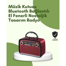 MiraLive Kablosuz Bluetooth Hoparlör – Yüksek Ses Kalitesi, Uzun Pil Ömrü, Fm ve Am Radyo Fonksiyonu