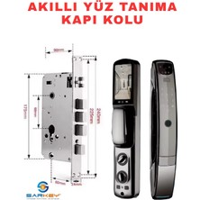 Sarkey SR-1600 Wifi Akıllı Kapı Kilidi Yüz Tanıma Parmak Izi Şifre Kart ve Görüntülü Görüşme Özellikli