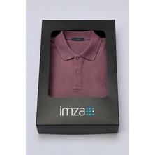 İmza Pembe Polo Yaka Pike Kısa Kol Slim Fit Pamuklu Tişört 1011260169
