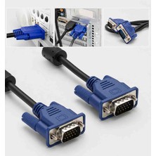 1.5 Metre VGA Kablo Erkek Erkek 1.5m VGA Kablo 15 Pin Projeksiyon Kablosu Monitör Kablosu