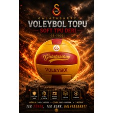 Avessa Lisanslı Galatasaray Voleybol Topu Soft GS-7033 – 4 Numara - Tpu Deri - 3 Astar - Dayanıklı Dış Kaplama