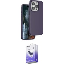 Uravas Store Ieg™ Iphone 14 Pro Max Kılıf Kıvılcım Çizgi Serisi - Siyah Bilvis 5ın1 5d Magic Hayalet Cam Ekran K