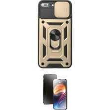 Uravas Store Ieg™ Iphone 7 Plus Kılıf Ahenk Klasik - Siyah 3D Antistatik Mat Seramik Nano Ekran Koruyucu