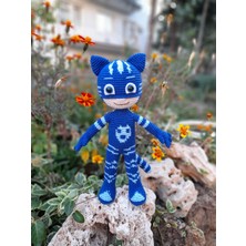 Renkli Ve Kreatif Amigurumi Pijamaskeliler Kedi Çocuk