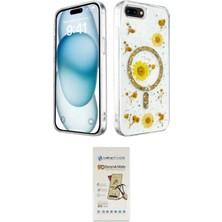 Uravas Store Ieg™ Iphone 7 Plus Kılıf Kozmos Doku - Beyaz Mat Seramik Nano Ekran Koruyucu