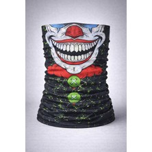 Ulu Pazarlama Joker Yüz Baskılı Baf Bandana - Çok Amaçlı Boyunluk Bandana 2 No