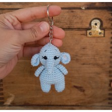 Renkli Ve Kreatif Amigurumi Fil Anahtarlık