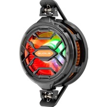Nemere Telefon Buz Soğutucu Fan Mıknatıs ve Klips Rgb Siyah HDX4382