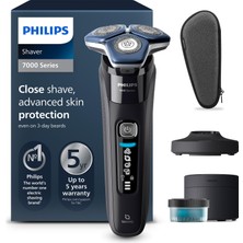 Philips Tıraş Makinesi Serisi 7000 - Katlanır Düzeltici, Islak ve Kuru Tıraş, Temizleme Istasyonu, Şarj Istasyonu ve Seyahat Çantasıyla Erkekler Için Elektrikli Tıraş Makinesi (Model S7886/55)