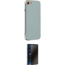Uravas Store Ieg™ Iphone 7 Kılıf Yankı Serisi - Siyah 3D Antistatik Hayalet Cam Ekran Koruyucu