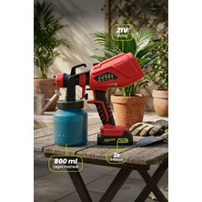 Reschmann 2024 Şarjlı Boya ve Su Püskürtme Makinası (21V / 800ML)
