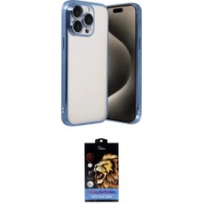 Uravas Store Ieg™ Iphone 15 Pro Max Kılıf Vadi Minimal - Siyah Buffer Hayalet Cam Ekran Koruyucu