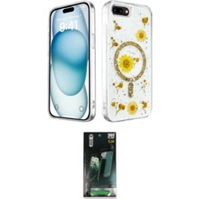 Uravas Store Ieg™ Iphone 7 Plus Kılıf Kozmos Doku - Şeffaf 360 Full Body Arka Koruyucu