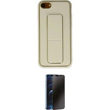 Uravas Store Ieg™ Iphone 7 Kılıf Akış Doku - Siyah 3D Antistatik Hayalet Cam Ekran Koruyucu