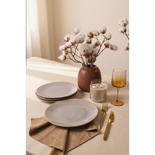 Keramika Taupe Ege Servis Tabağı 26 cm 4 Adet 594