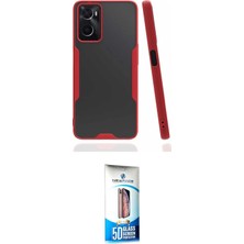 Uravas Store Ieg™ Oppo A96 Kılıf Atlas Asil Serisi - Siyah 5d Eko Cam Ekran Koruyucu