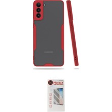 Uravas Store Ieg™ Galaxy S21 Plus Kılıf Atlas Asil Serisi - Siyah Hayalet Edge Cam Ekran Koruyucu