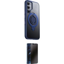Uravas Store Ieg™ Galaxy S24 Kılıf Zirve Çizgi Prime - Siyah 3D Antistatik Hayalet Cam Ekran Koruyucu