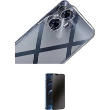 Uravas Store Ieg™ C55 Kılıf Zirve Doku - Siyah 3D Antistatik Hayalet Cam Ekran Koruyucu