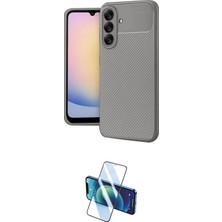 Uravas Store Ieg™ Galaxy A17 5g Kılıf Eksen Form Prime - Siyah 3D Antistatik Cam Ekran Koruyucu