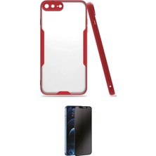 Uravas Store Ieg™ Iphone 7 Plus Kılıf Atlas Asil Serisi - Beyaz 3D Antistatik Hayalet Cam Ekran Koruyucu