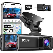 Redtiger Redtıger Araç Kamerası Araç Ön Arka 4k/2.5k, Starvıs 2 Ile, Araç Kamerası Araç Kamerası 3,18" IPS EKRAN,128 GB Kart, 5,8 Ghz Wifi, Gps, 170° Geniş Açı Wdr, 512 GB Maksimum Desteği (F7NP)