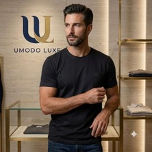 Norelia Erkek Premium Pamuklu Slim Fit Basic Kısa Kollu T-Shirt